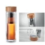 Argo Promotional Glass and Bamboo Flask